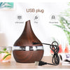 Image of KBAYBO 300ml USB Electric Aroma air diffuser wood Ultrasonic air humidifier Essential oil Aromatherapy cool mist maker for home - CHEN ONE MART