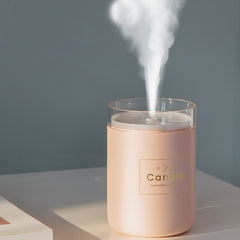 280ML Ultrasonic Air Humidifier Candle Romantic Soft Light USB Essential Oil Diffuser Car Purifier Aroma Anion Mist Maker - CHEN ONE MART