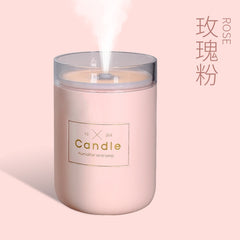 280ML Ultrasonic Air Humidifier Candle Romantic Soft Light USB Essential Oil Diffuser Car Purifier Aroma Anion Mist Maker