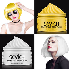 Sevich hair color wax hair dye permanent hair colors cream unisex strong hold grandma grey disposable pastel dynamic hairstyles - CHEN ONE MART